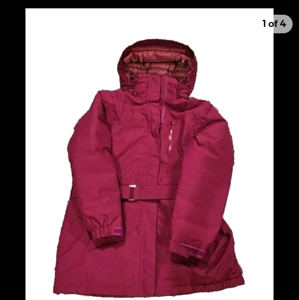 Lands' End Parka belted coat